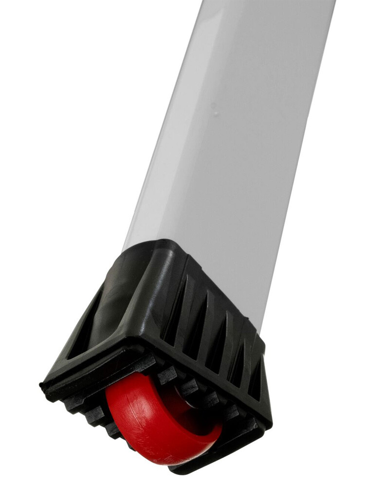 KRAUSE Rolly schodki jezdne dwustronne składane 2x3 aluminiowe białe